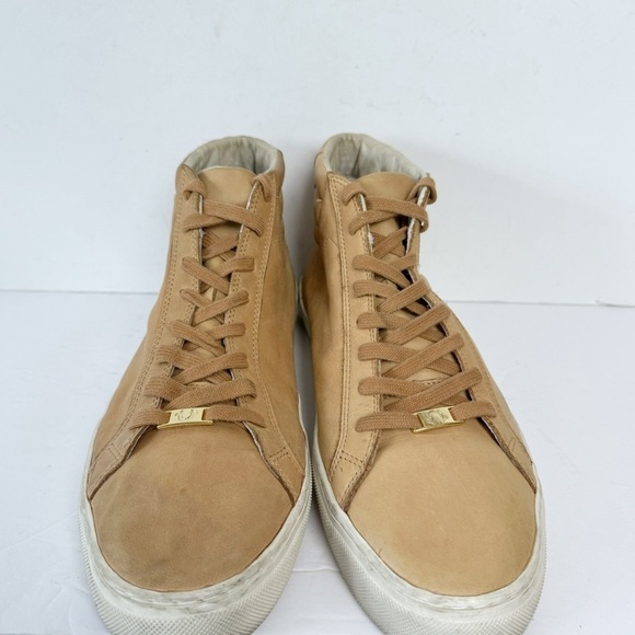 True Religion Hex V1 HIGH TOP Tan Sz 12 Leather Sneakers Shoes Mens - Picture 2 of 8